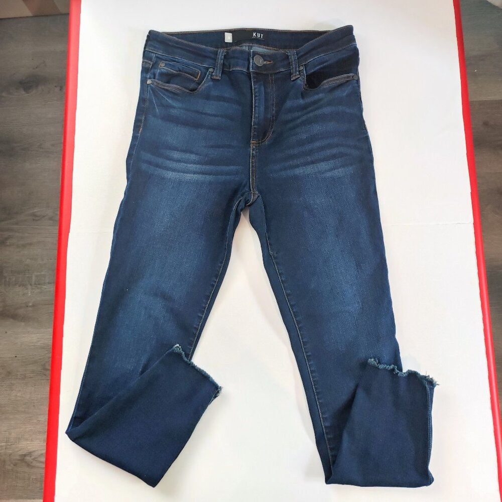KUT from the Kloth jeans slim fit skinny ankle denim blue women's size 6
